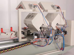Máy cắt nhôm 2 đầu F77 4 May cat nhom 2 dau mam xoay F77 6